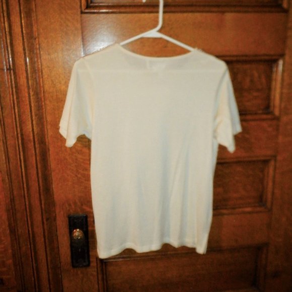 Fabulous TOP by *** DIANE GILMAN *** Pearls / Silk ~ Medium - Picture 2 of 2